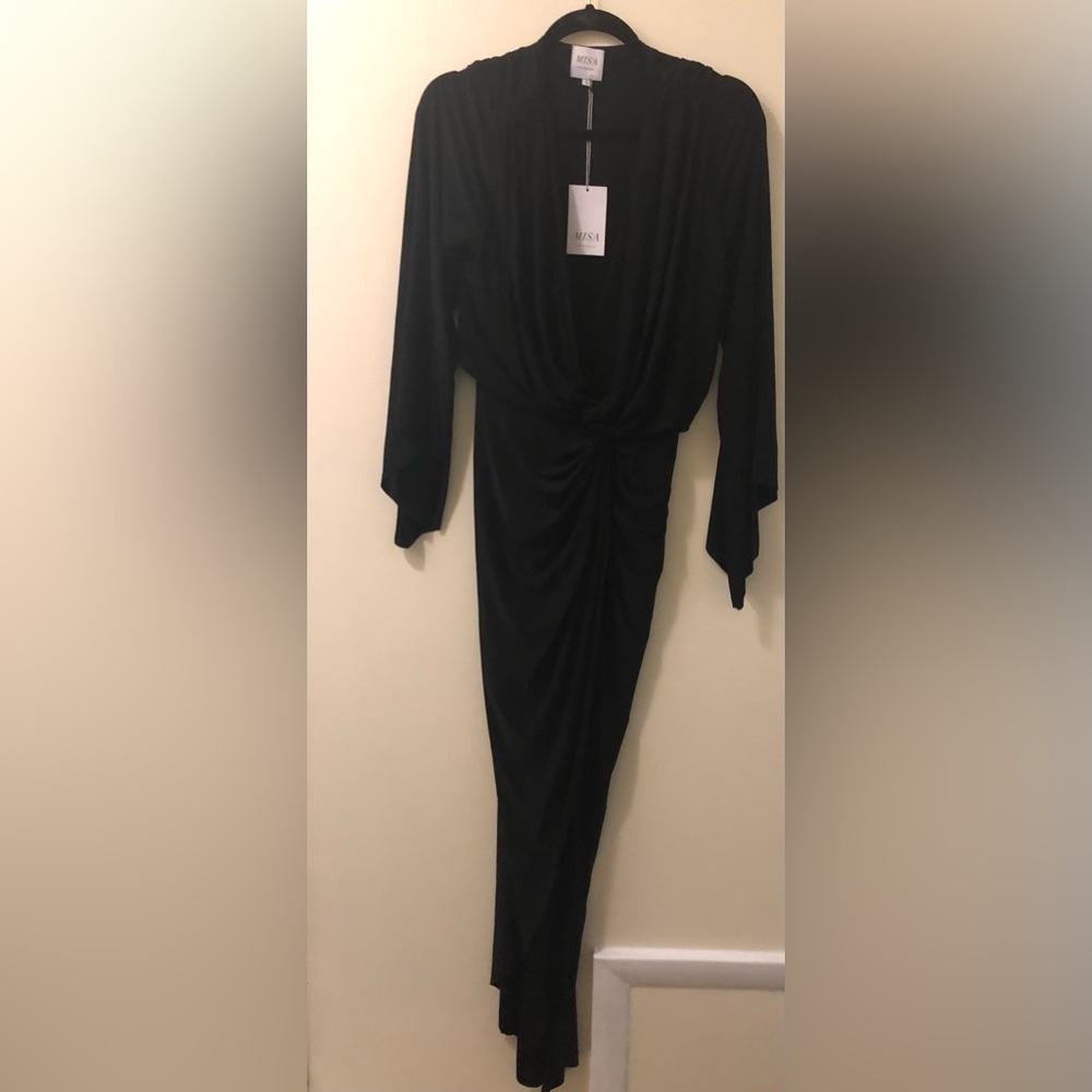 Misa Los Angeles Black Maxi Dress